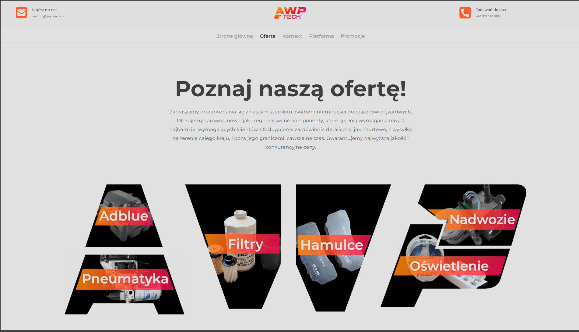 Preview of the AWP Tech website project